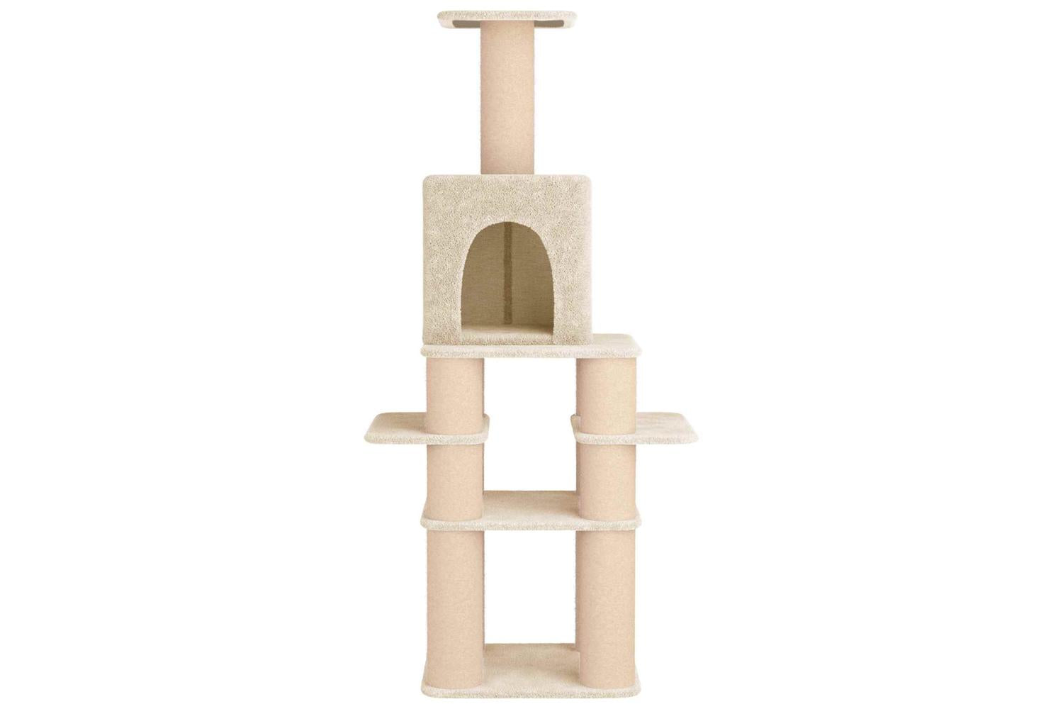 Vidaxl Cat Tree With Sisal Scratching Posts Cream 180 Cm-4