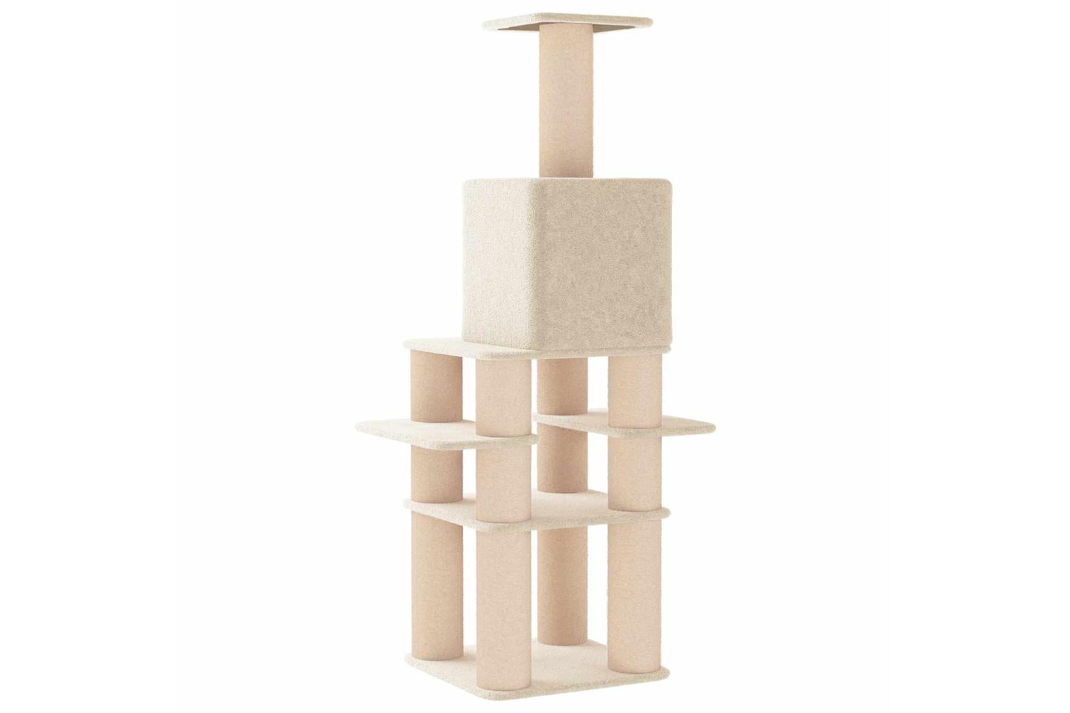 Vidaxl Cat Tree With Sisal Scratching Posts Cream 180 Cm-6