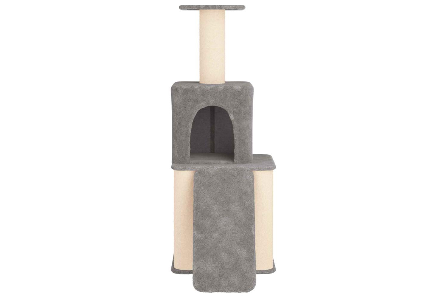 Vidaxl Cat Tree With Sisal Scratching Posts Light Grey 146 Cm-4