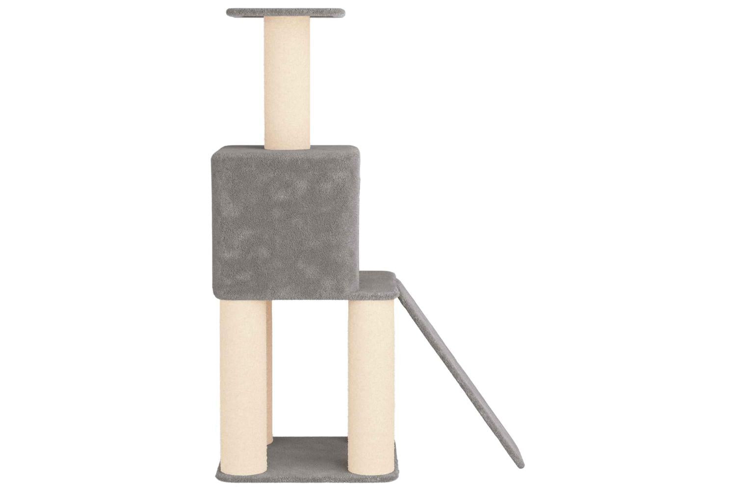 Vidaxl Cat Tree With Sisal Scratching Posts Light Grey 146 Cm-5