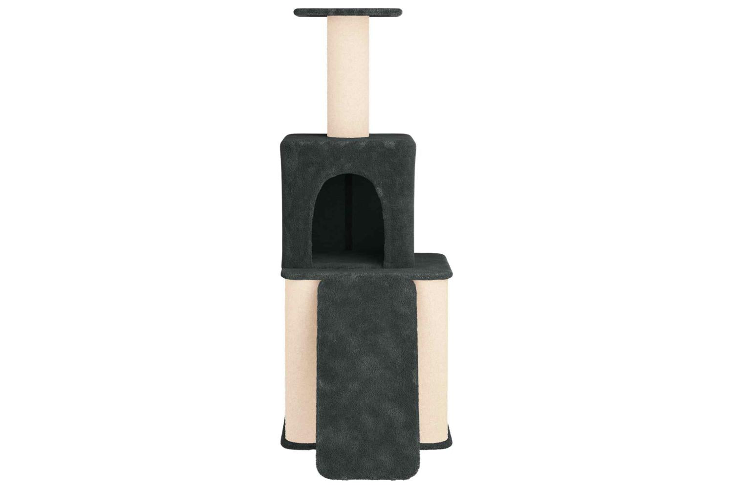 Vidaxl Cat Tree With Sisal Scratching Posts Dark Grey 146 Cm-4