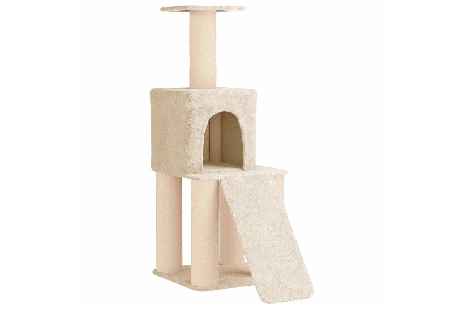 Vidaxl Cat Tree With Sisal Scratching Posts Cream 146 Cm-2