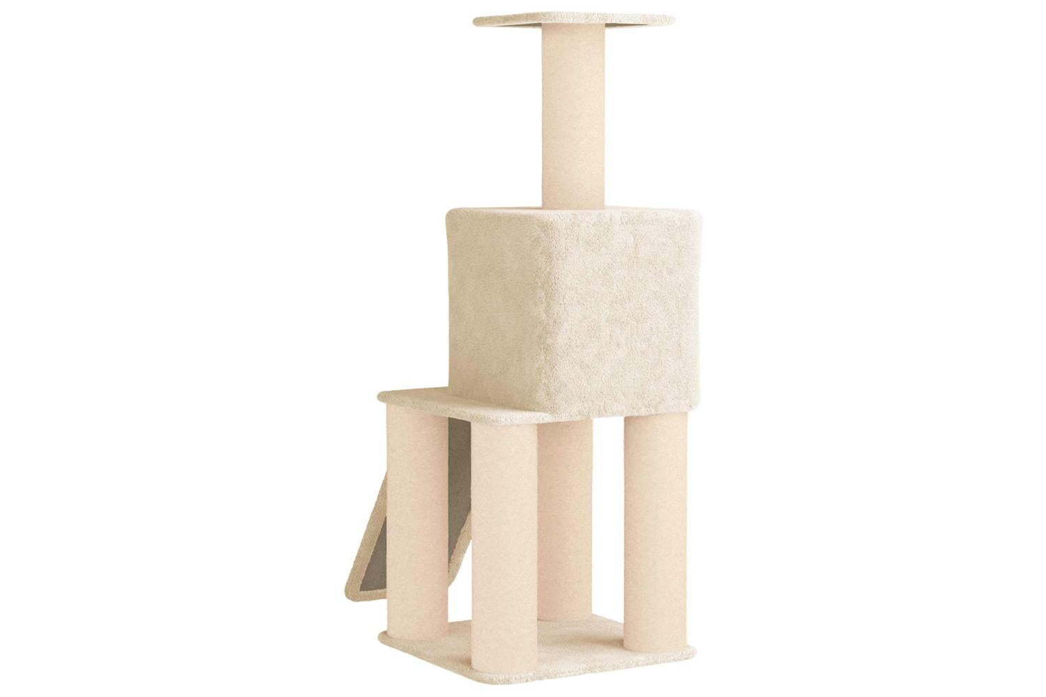 Vidaxl Cat Tree With Sisal Scratching Posts Cream 146 Cm-6