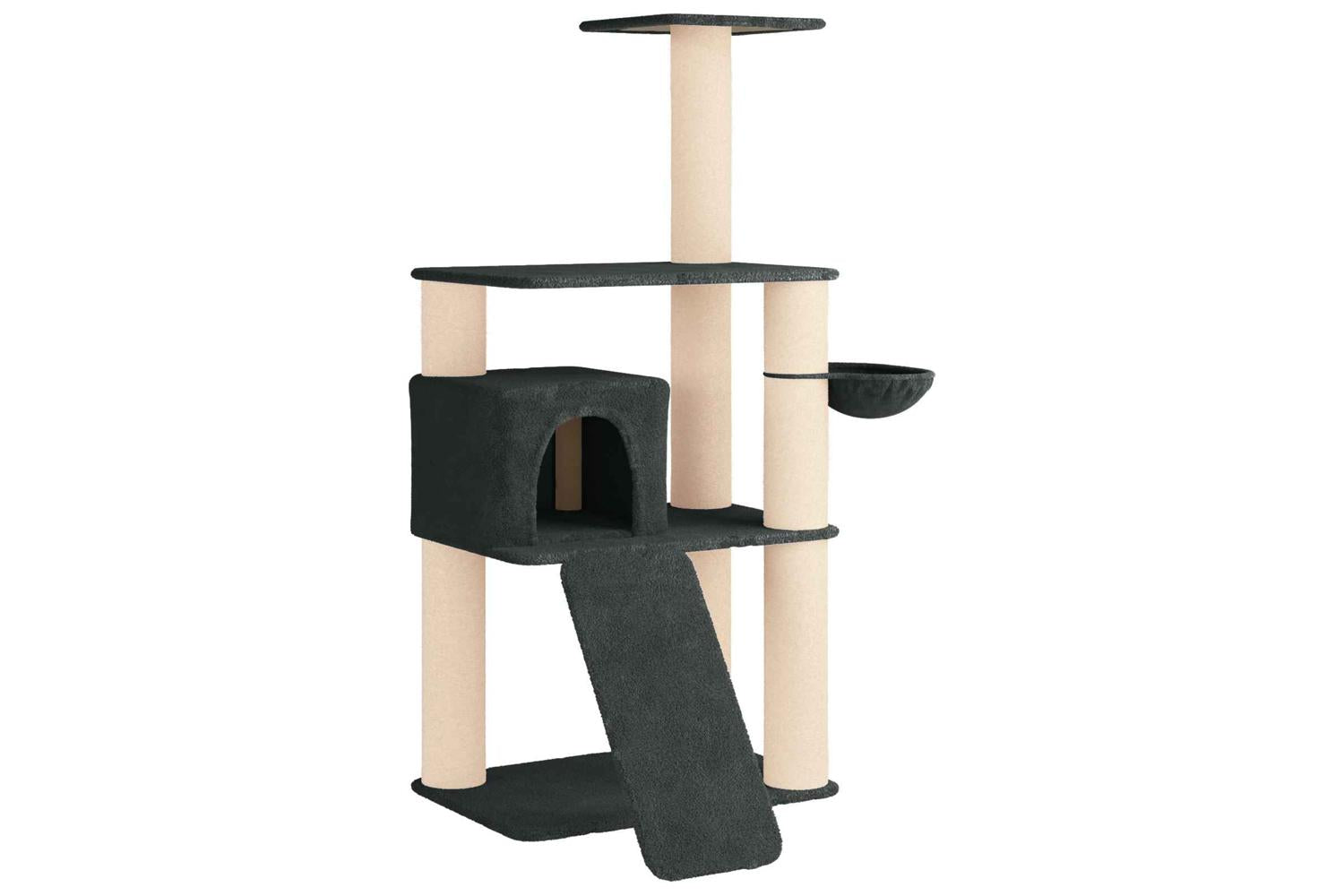 Vidaxl Cat Tree With Sisal Scratching Posts Dark Grey 173 Cm