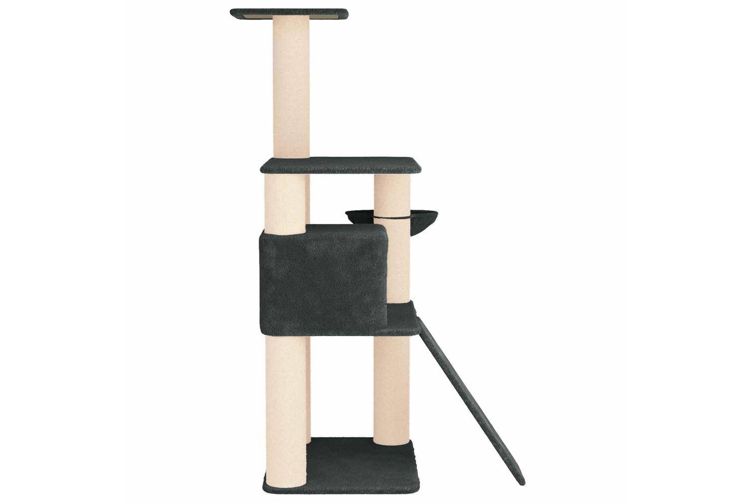 Vidaxl Cat Tree With Sisal Scratching Posts Dark Grey 173 Cm-5