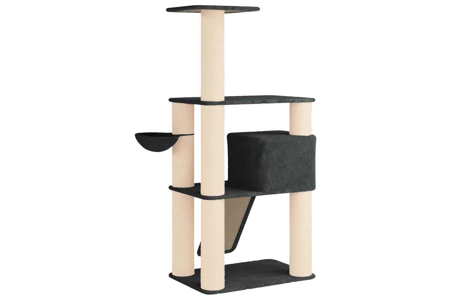 Vidaxl Cat Tree With Sisal Scratching Posts Dark Grey 173 Cm-6