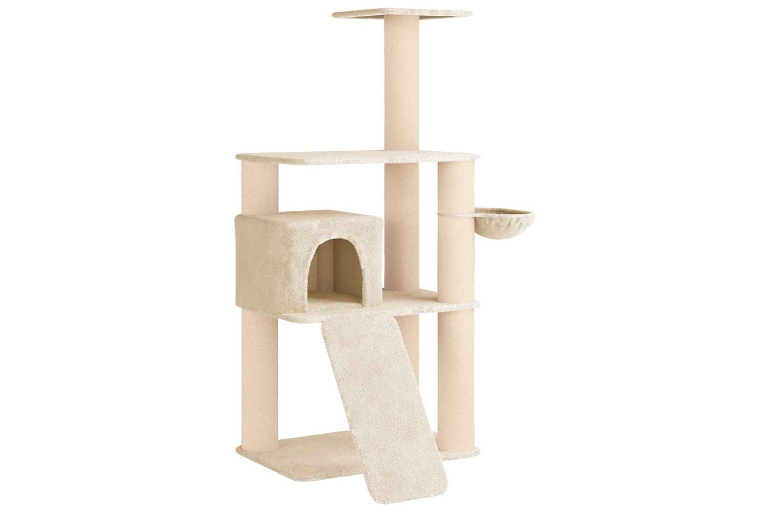 Vidaxl Cat Tree With Sisal Scratching Posts Cream 173 Cm