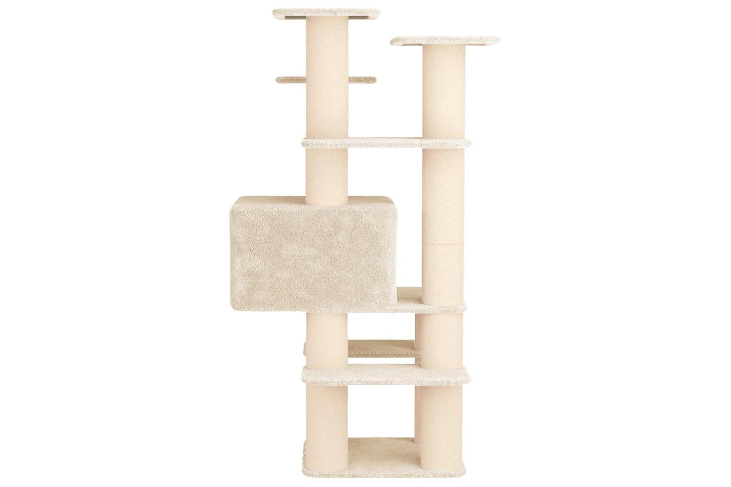 Vidaxl Cat Tree With Sisal Scratching Posts Cream 161 Cm-5
