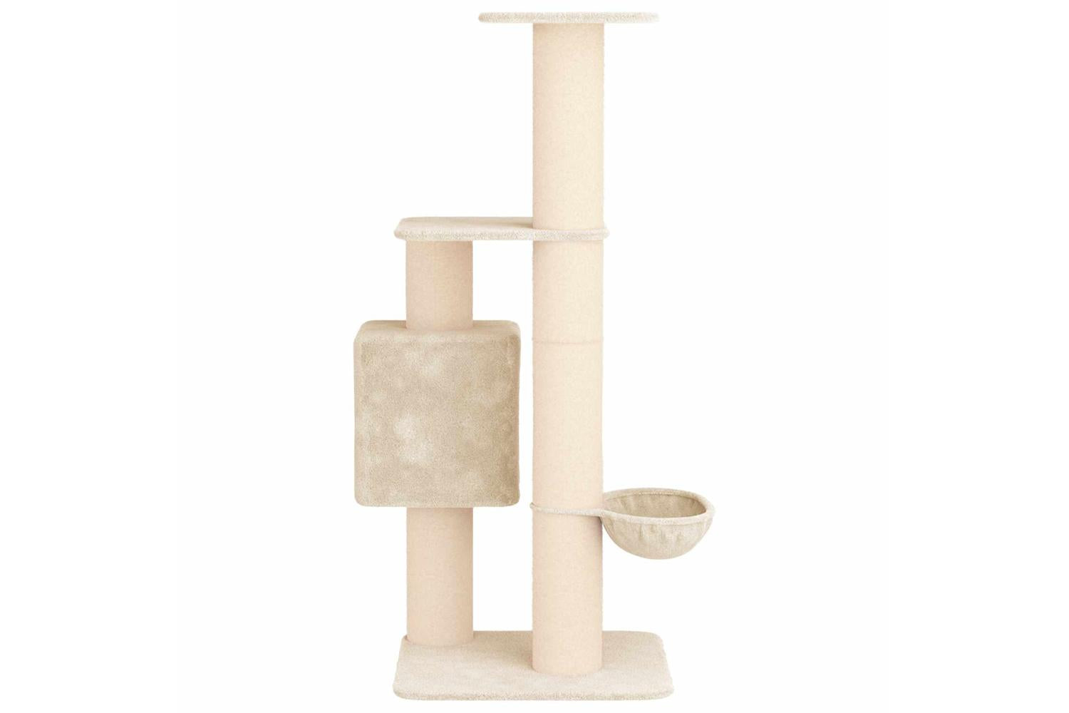 Vidaxl Cat Tree With Sisal Scratching Posts Cream 137 Cm-5