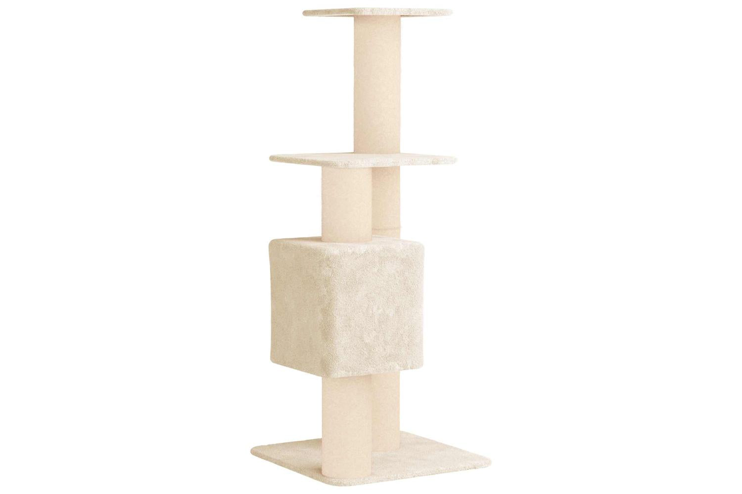 Vidaxl Cat Tree With Sisal Scratching Posts Cream 137 Cm-6