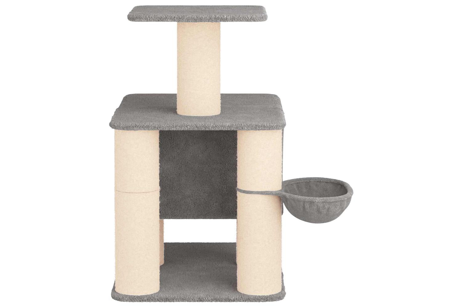 Vidaxl Cat Tree With Sisal Scratching Posts Light Grey 96 Cm-5
