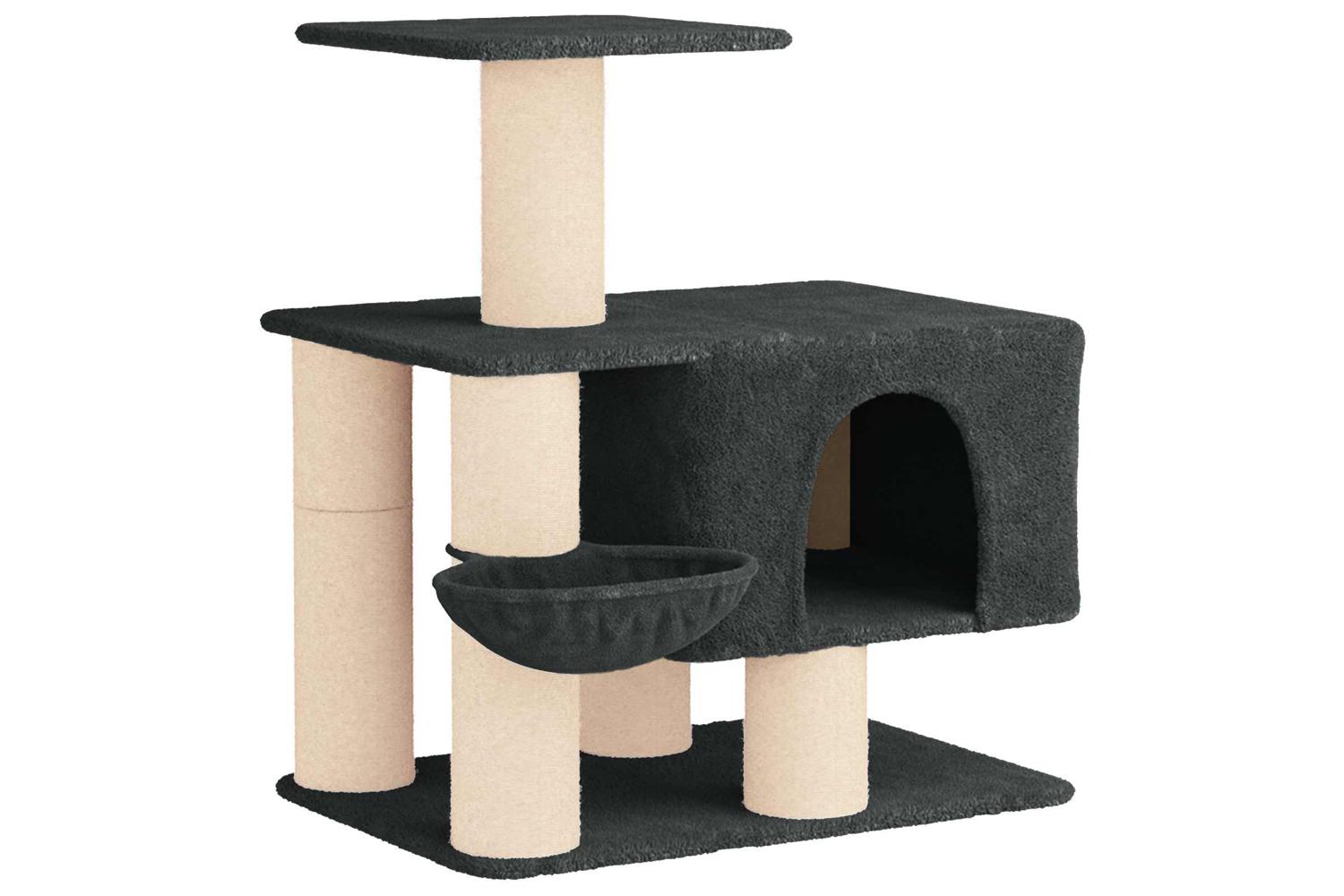 Vidaxl Cat Tree With Sisal Scratching Posts Dark Grey 96 Cm-2