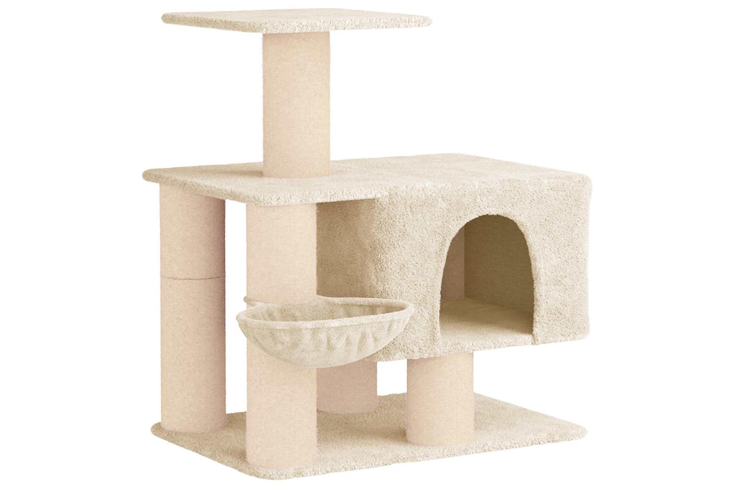 Vidaxl Cat Tree With Sisal Scratching Posts Cream 96 Cm-2