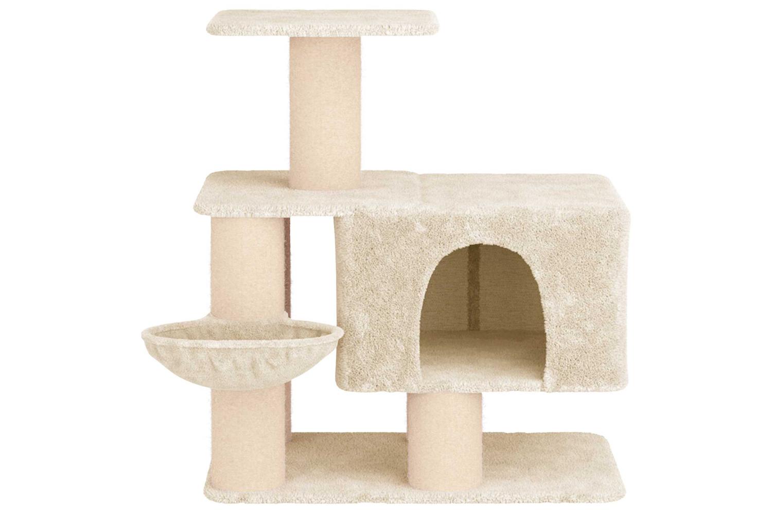 Vidaxl Cat Tree With Sisal Scratching Posts Cream 96 Cm-4
