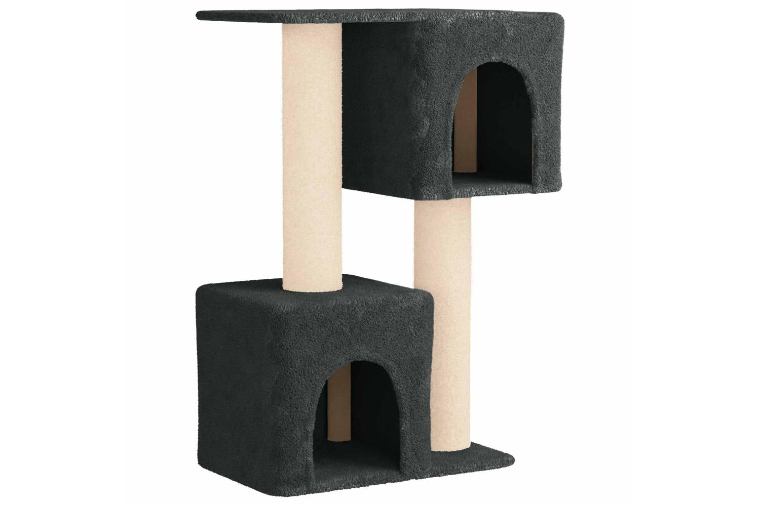 Vidaxl Cat Tree With Sisal Scratching Posts Dark Grey 114 Cm