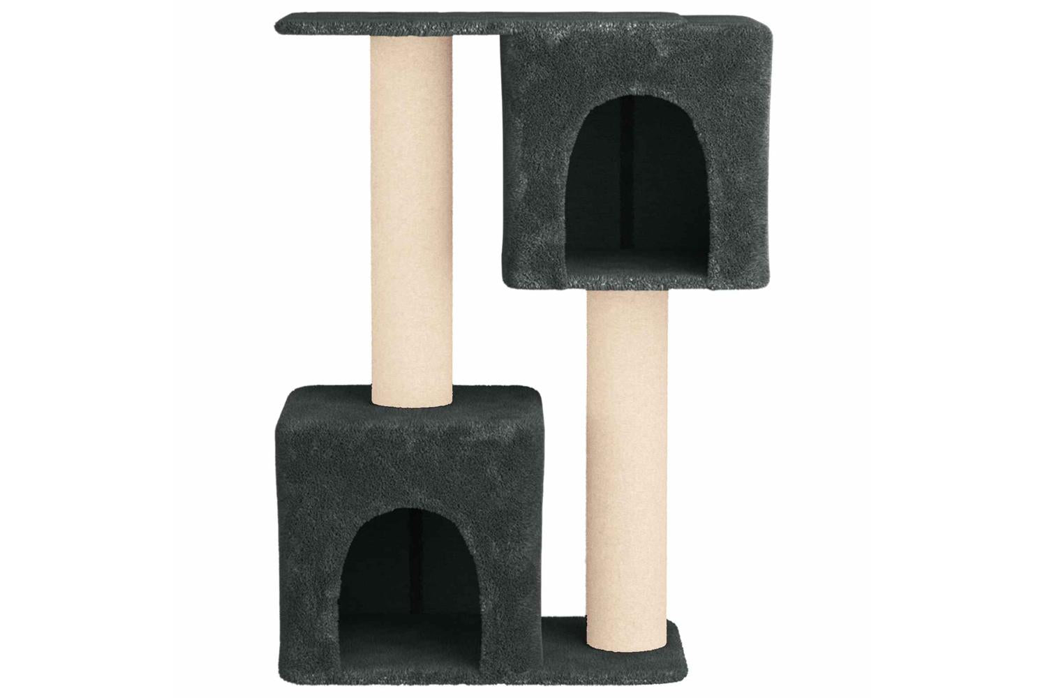 Vidaxl Cat Tree With Sisal Scratching Posts Dark Grey 114 Cm-4