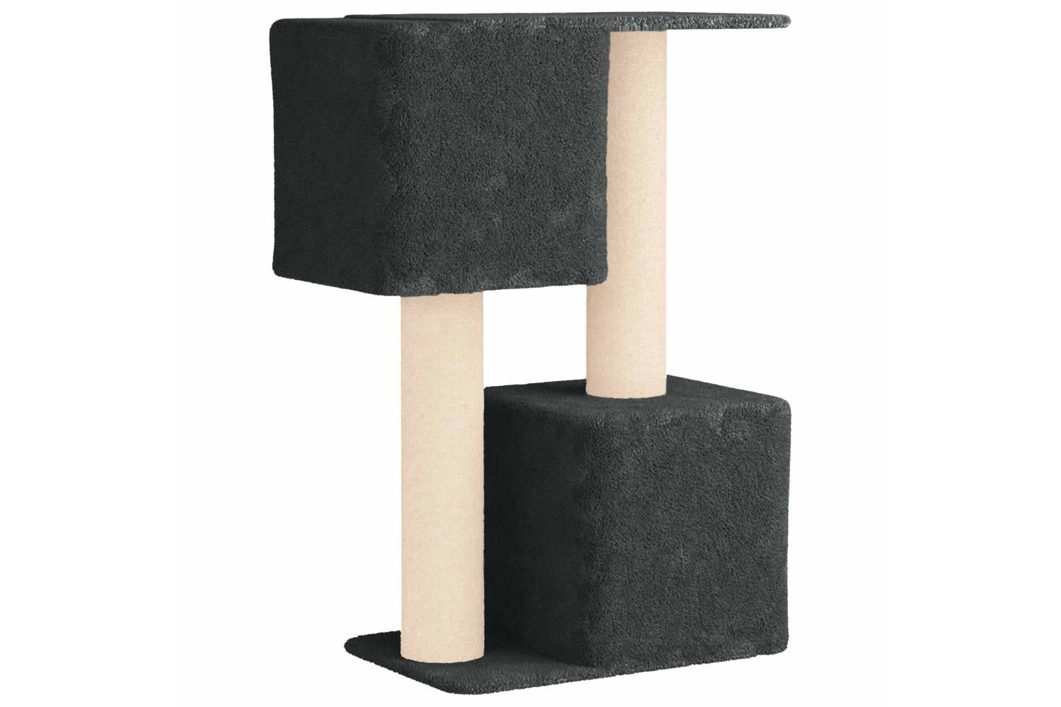 Vidaxl Cat Tree With Sisal Scratching Posts Dark Grey 114 Cm-6