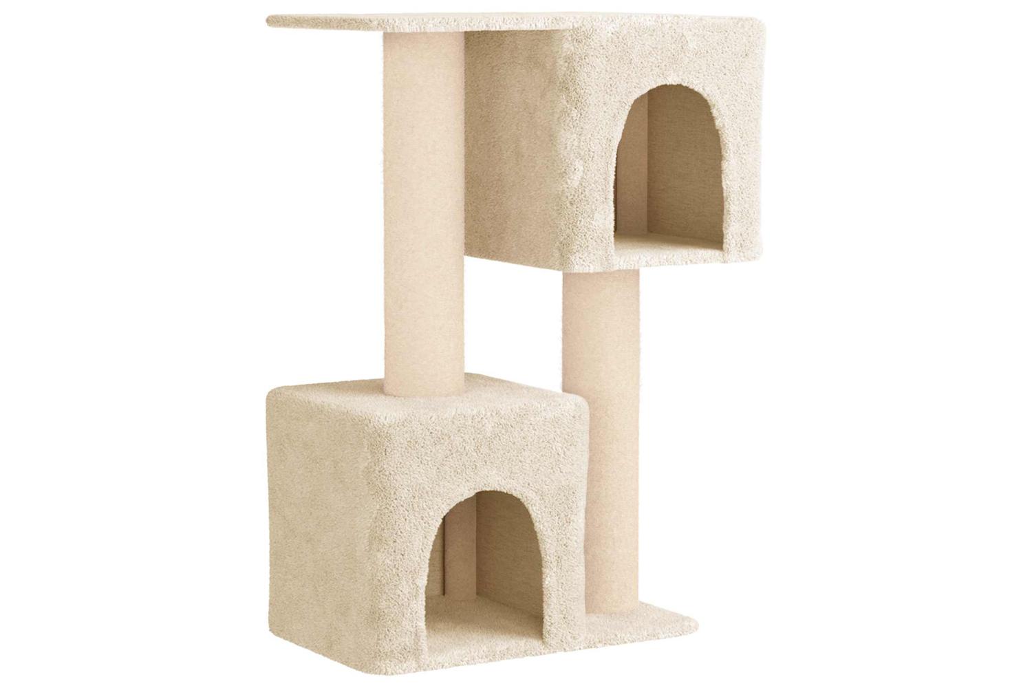 Vidaxl Cat Tree With Sisal Scratching Posts Cream 114 Cm-2