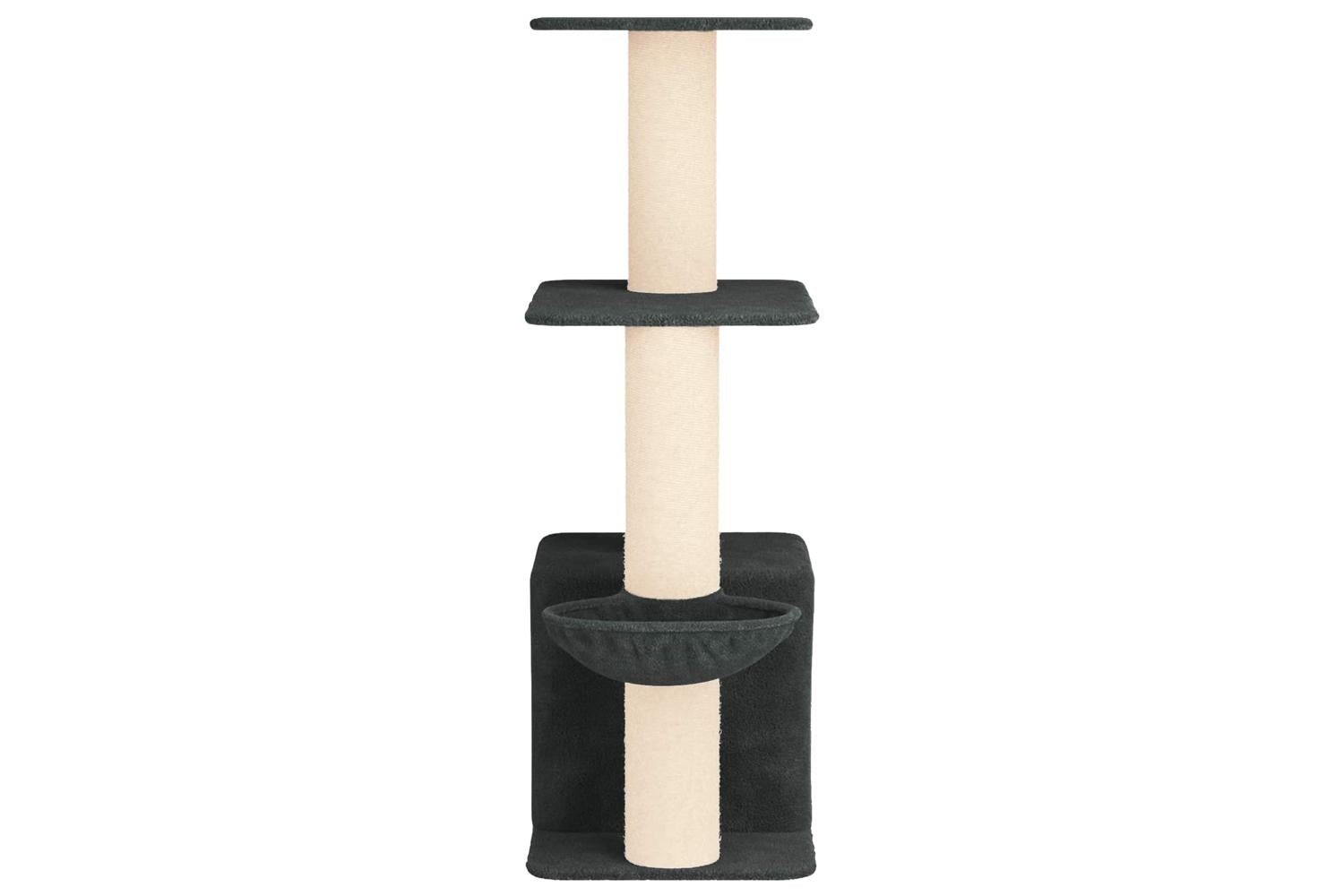 Vidaxl Cat Tree With Sisal Scratching Posts Dark Grey 133 Cm-5