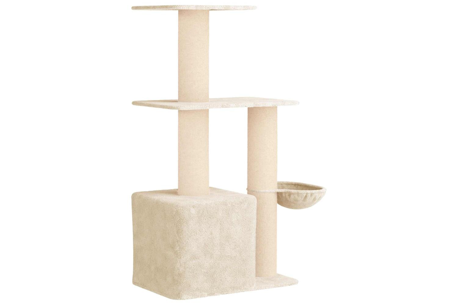 Vidaxl Cat Tree With Sisal Scratching Posts Cream 133 Cm-6