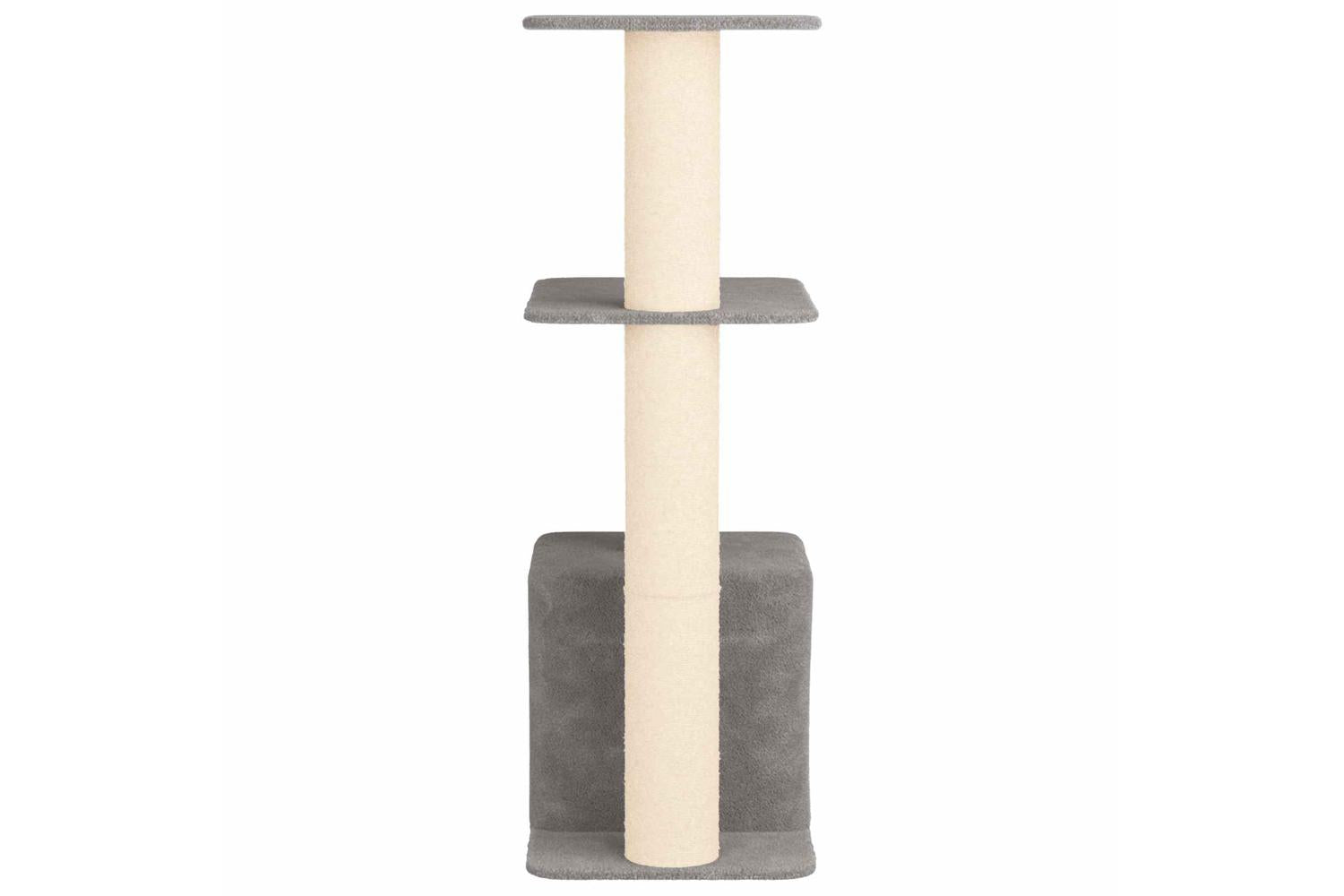 Vidaxl Cat Tree With Sisal Scratching Posts Light Grey 133 Cm-5