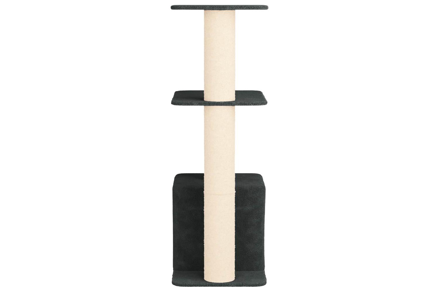 Vidaxl Cat Tree With Sisal Scratching Posts Dark Grey 133 Cm-5