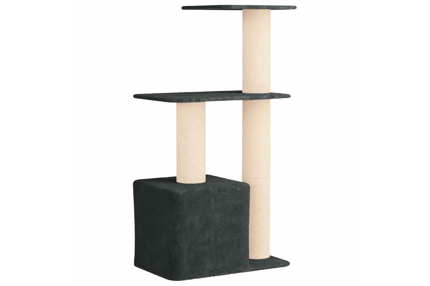 Vidaxl Cat Tree With Sisal Scratching Posts Dark Grey 133 Cm-6