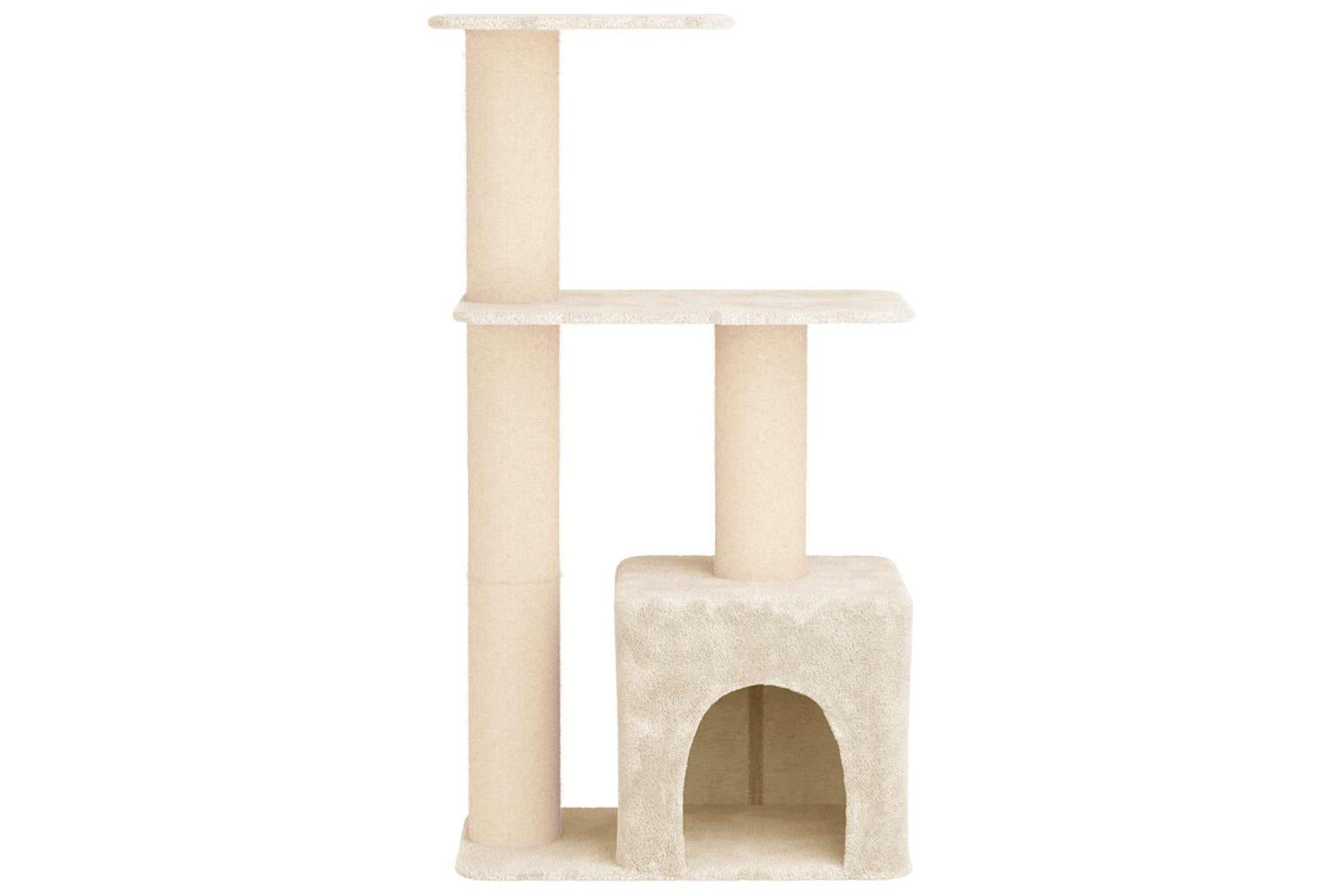 Vidaxl Cat Tree With Sisal Scratching Posts Cream 133 Cm-4
