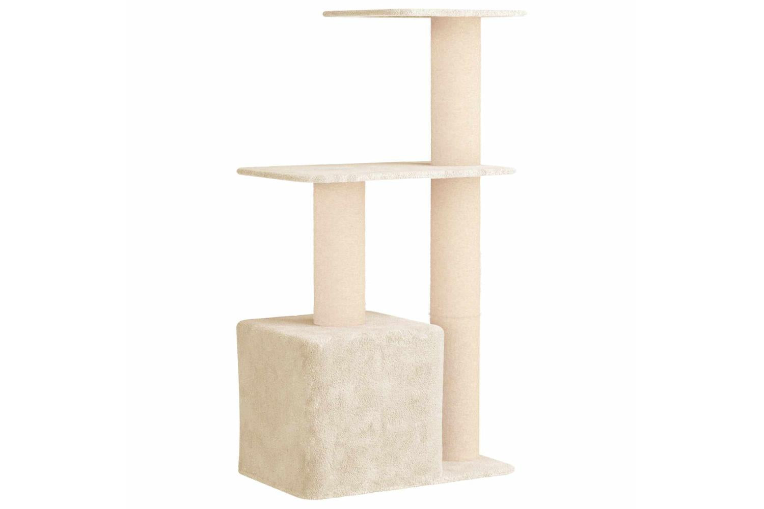 Vidaxl Cat Tree With Sisal Scratching Posts Cream 133 Cm-6