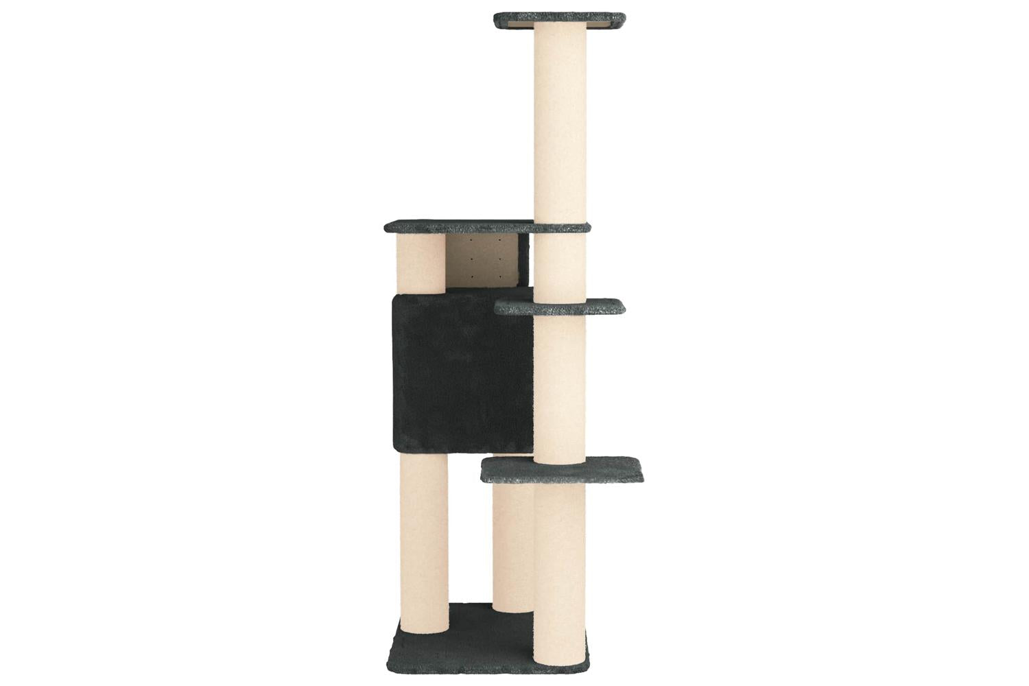 Vidaxl Cat Tree With Sisal Scratching Posts Dark Grey 183 Cm-5