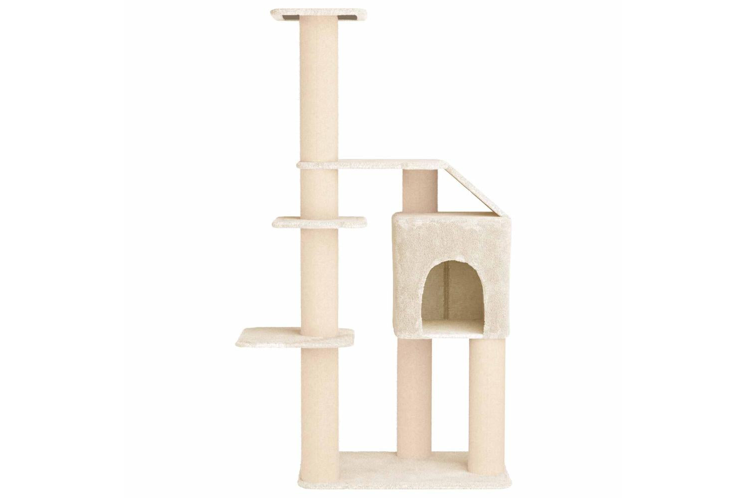 Vidaxl Cat Tree With Sisal Scratching Posts Cream 183 Cm-4