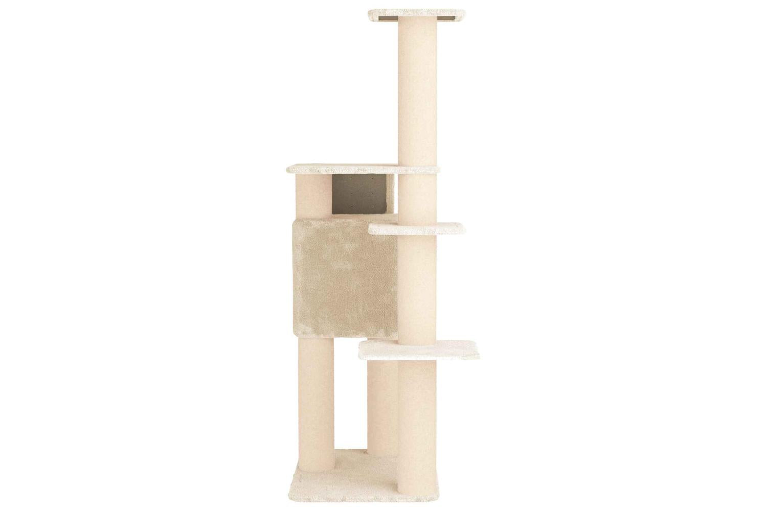 Vidaxl Cat Tree With Sisal Scratching Posts Cream 183 Cm-5
