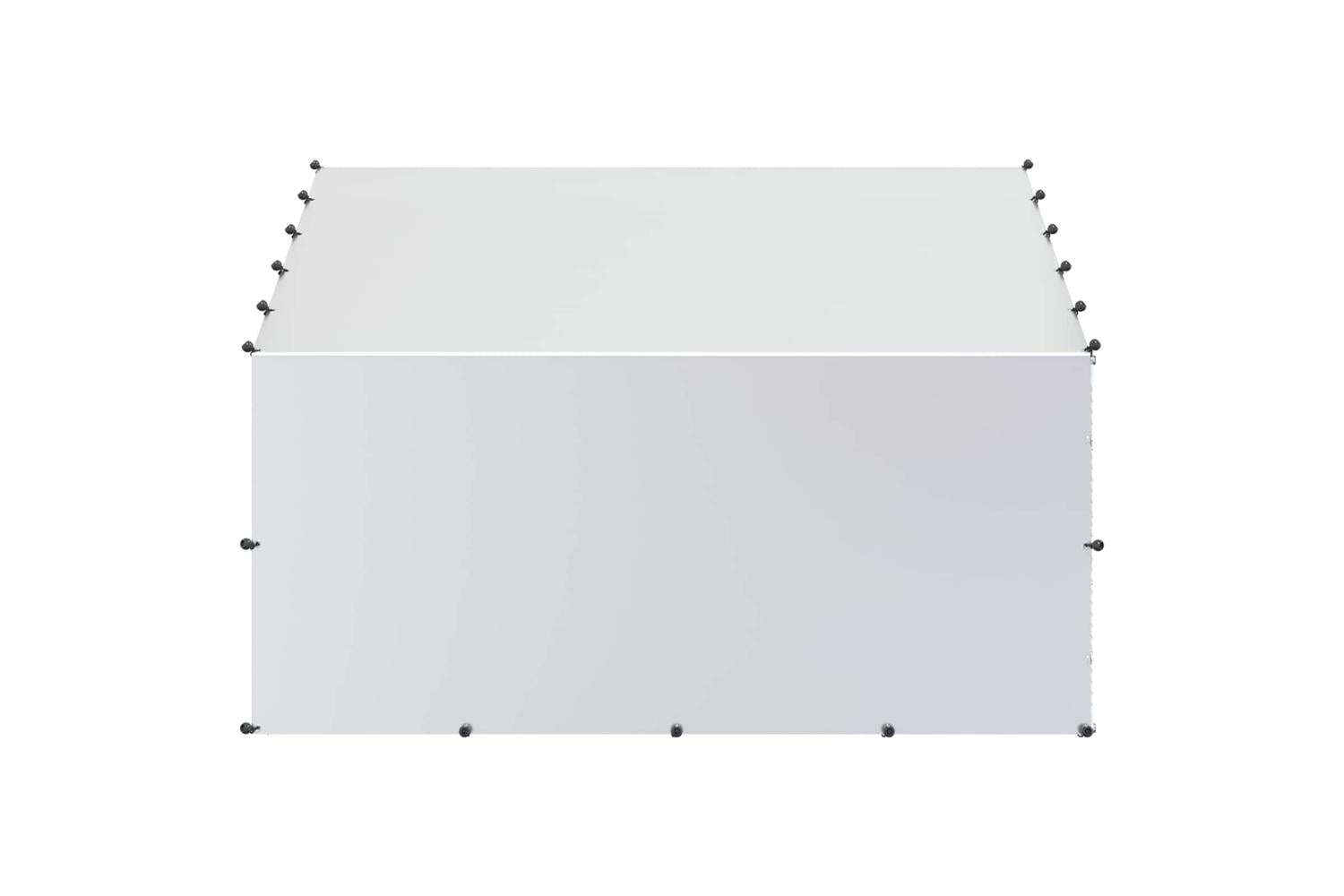 Vidaxl Chicken Coop With Roof Silver 200 X 200 X 150 Cm-4