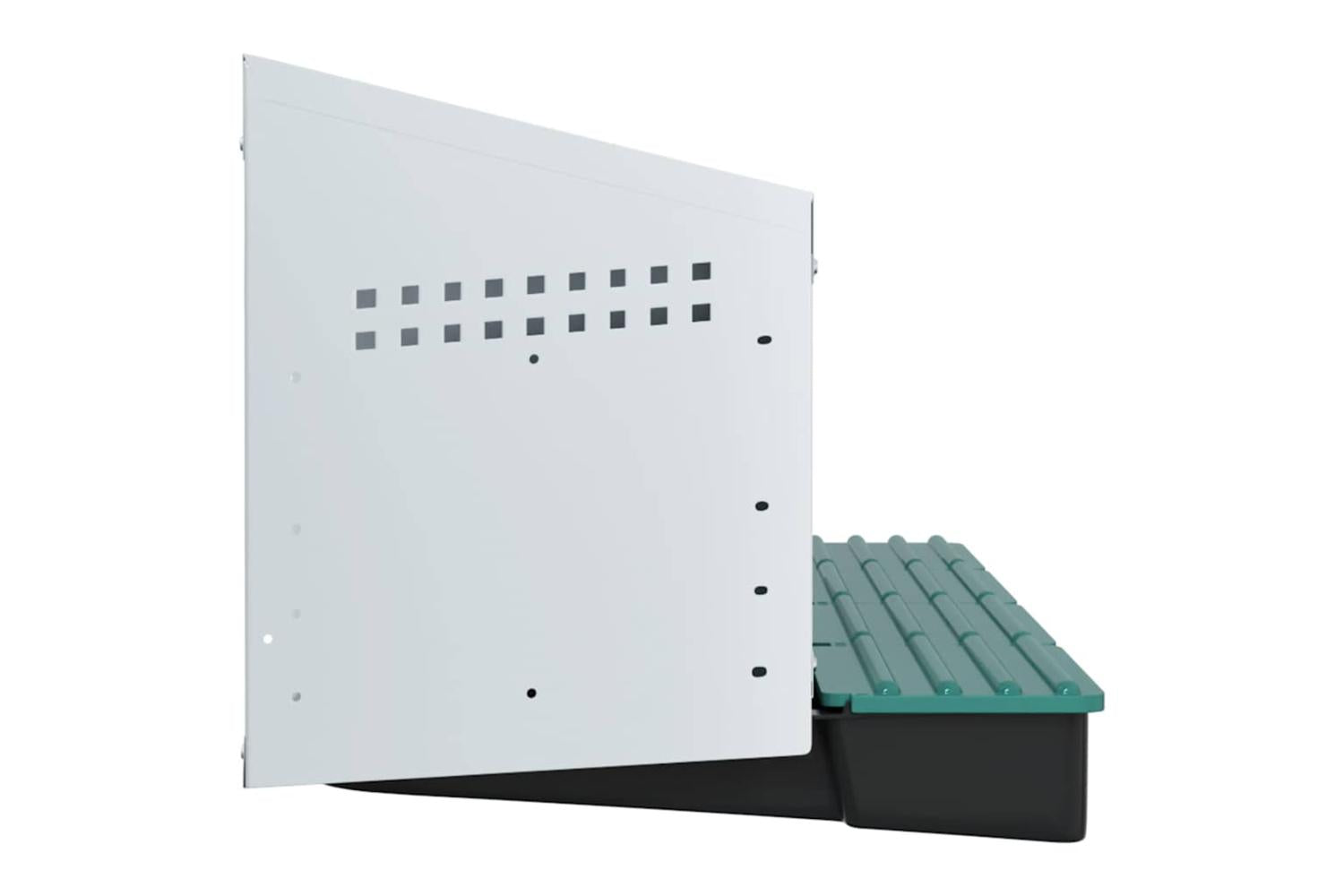 Vidaxl Chicken Nesting Box 4 Compartments Wall-mounted Galvanised Steel-6