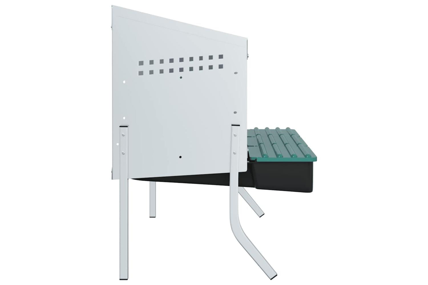 Vidaxl Chicken Nesting Box 4 Compartments With Legs Galvanised Steel-6