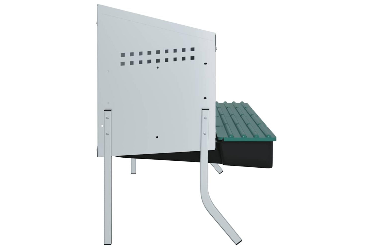 Vidaxl Chicken Nesting Box 4 Compartments With Legs Galvanised Steel-6