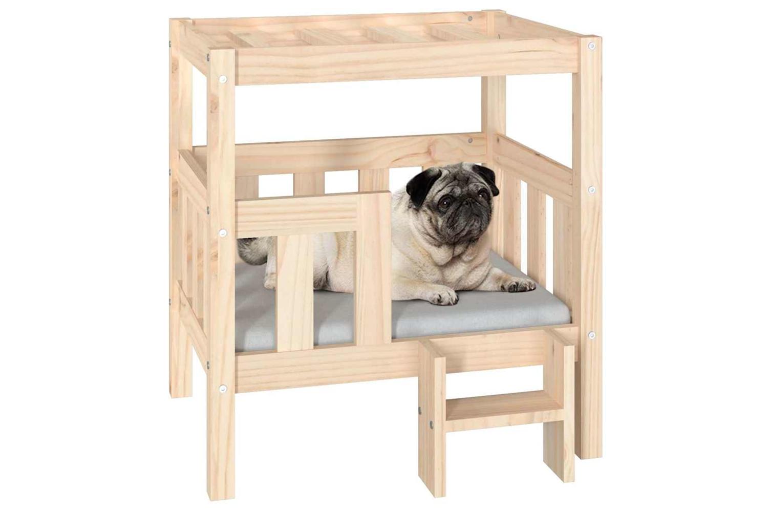 Vidaxl Dog Bed 655x505x70 Cm Solid Wood Pine-4
