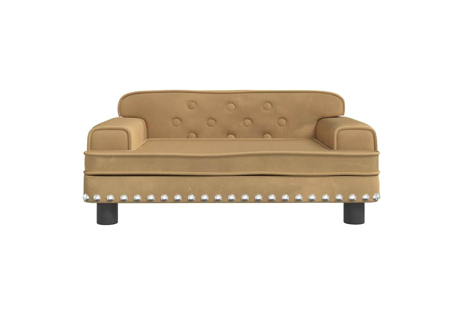 Vidaxl Dog Bed Brown 70x45x30 Cm Velvet-3
