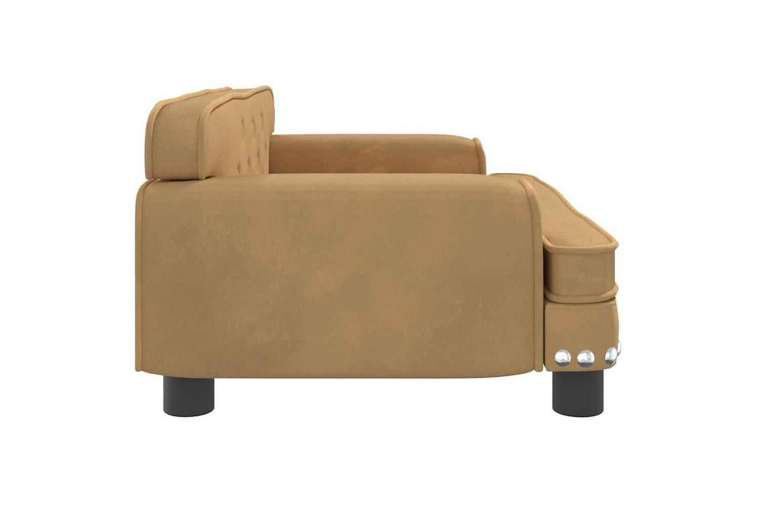 Vidaxl Dog Bed Brown 70x45x30 Cm Velvet-4