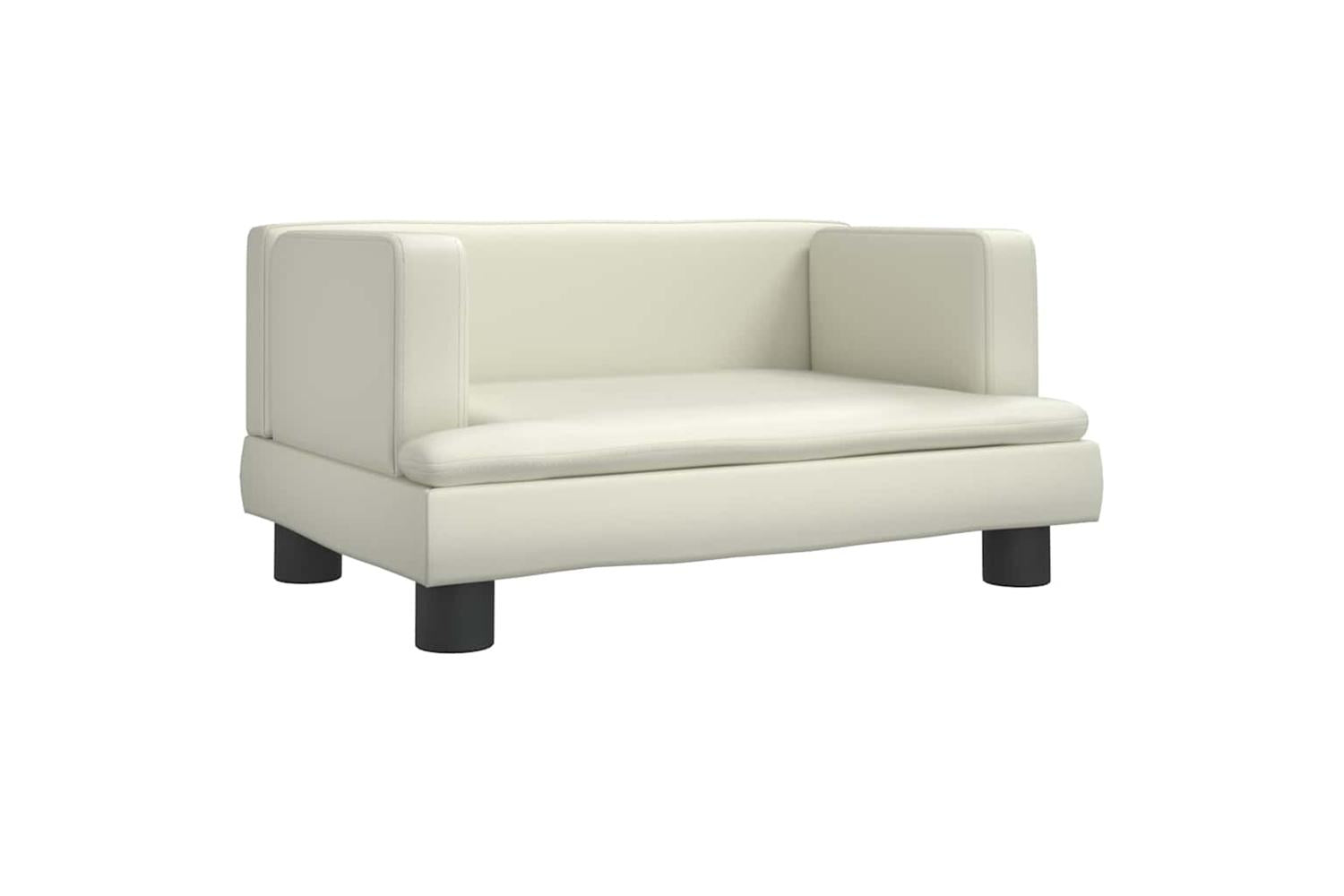 Vidaxl Dog Bed Cream 60x40x30 Cm Faux Leather