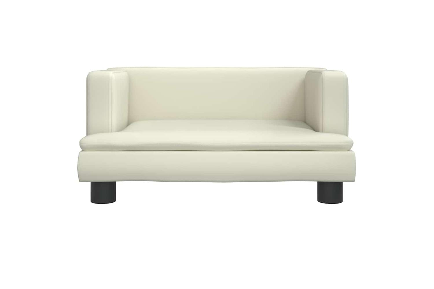 Vidaxl Dog Bed Cream 60x40x30 Cm Faux Leather-3