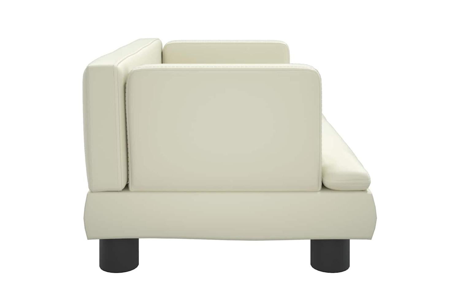 Vidaxl Dog Bed Cream 60x40x30 Cm Faux Leather-4