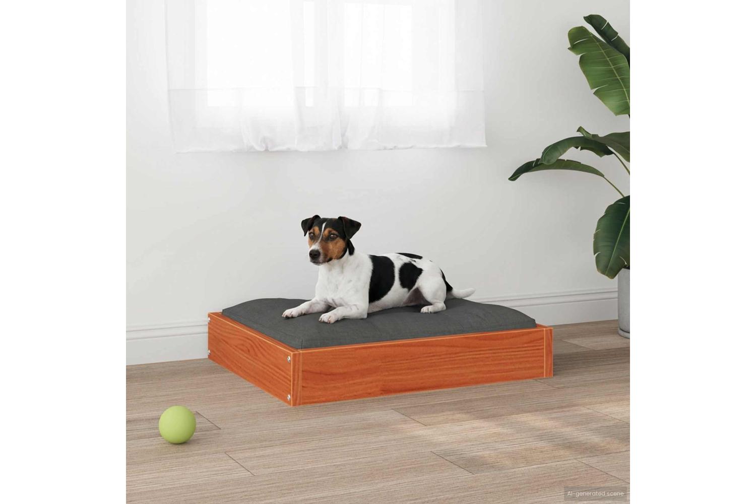 Vidaxl Dog Bed Wax Brown 515 X 44 X 9 Cm Solid Pine Wood-4