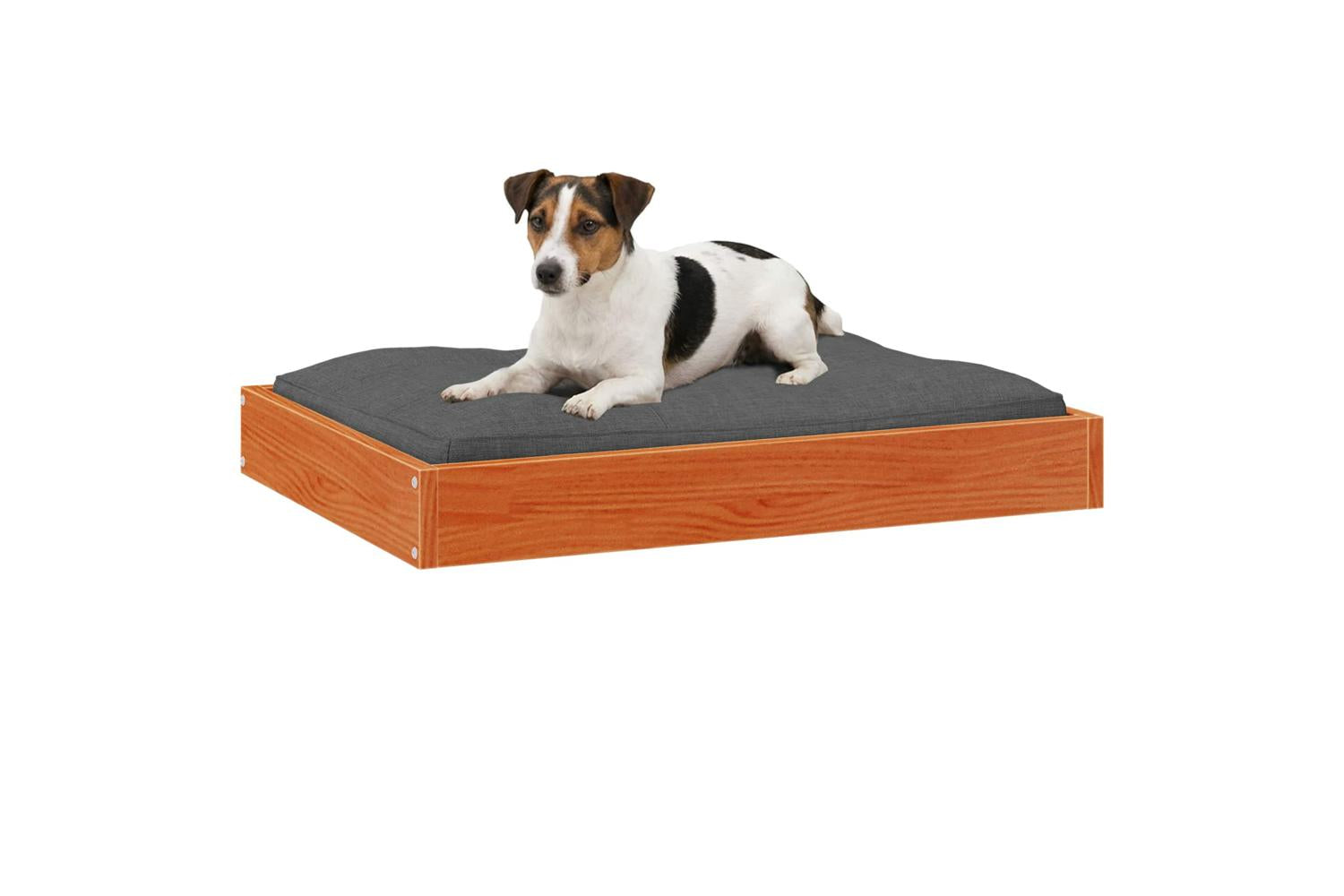 Vidaxl Dog Bed Wax Brown 72 X 54 X 9 Cm Solid Pine Wood-3