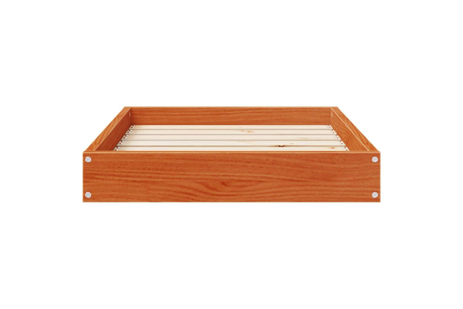 Vidaxl Dog Bed Wax Brown 72 X 54 X 9 Cm Solid Pine Wood-6