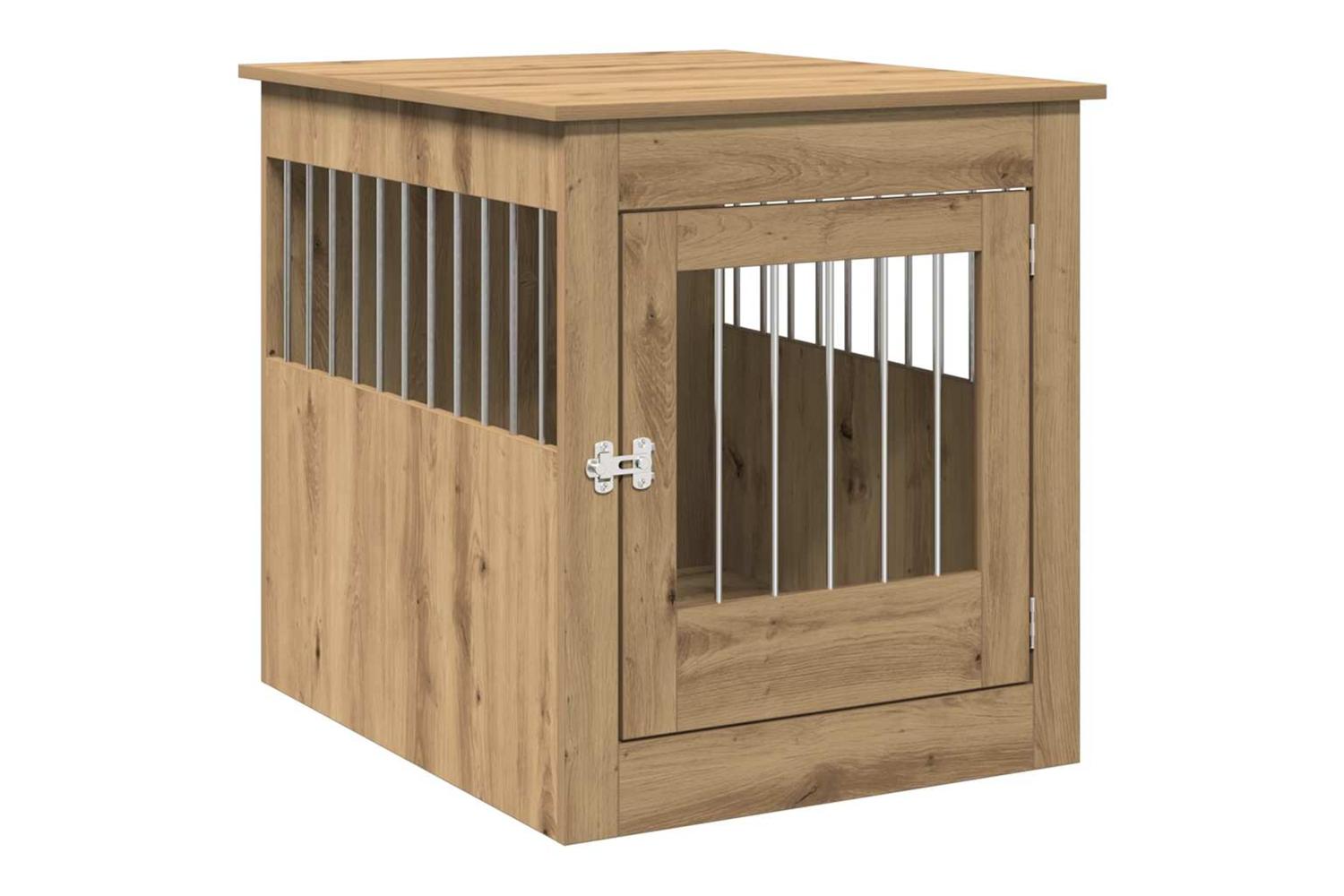 Vidaxl Dog Crate Furniture Artisan Oak 645x80x71 Cm Engineered Wood-2