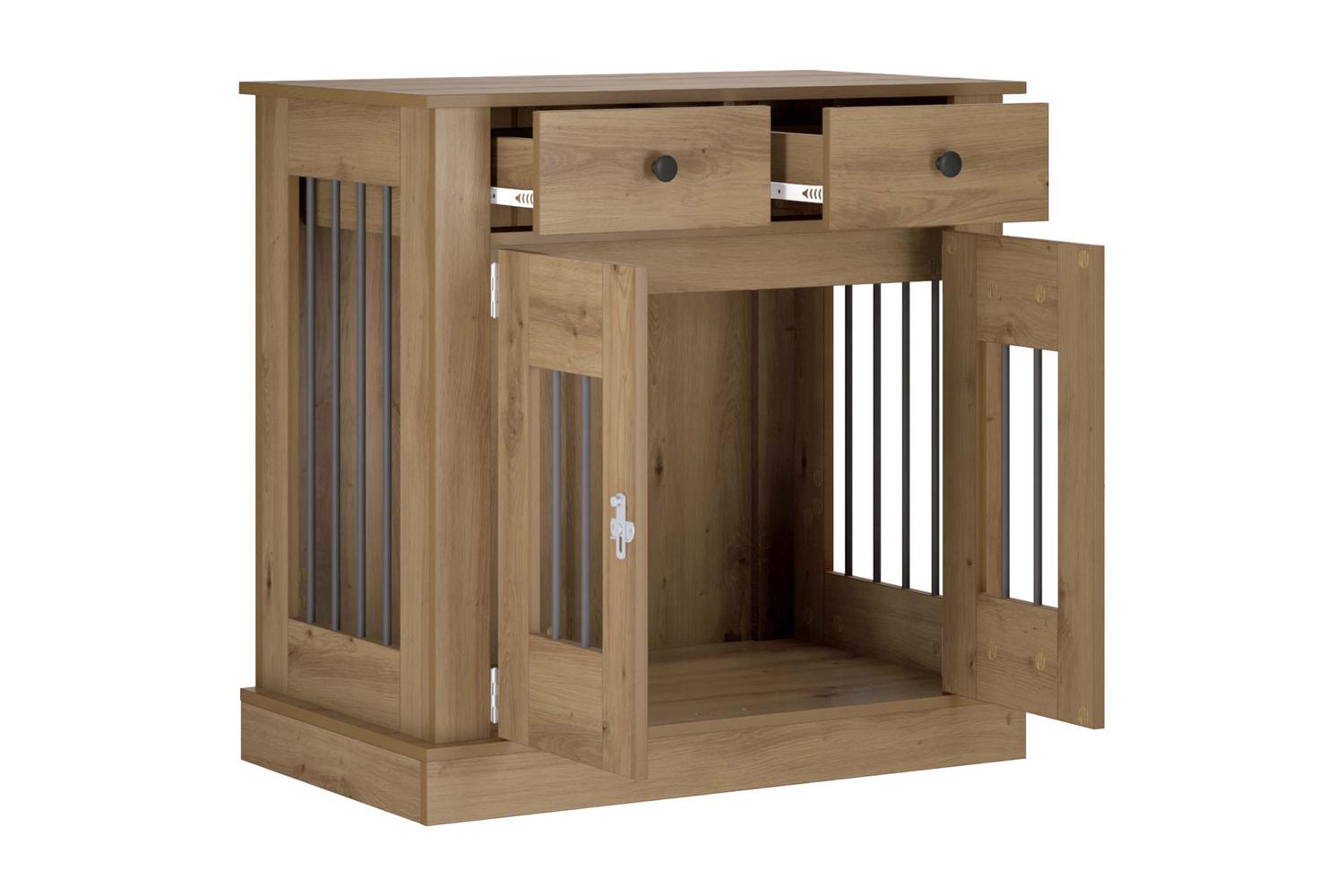 Vidaxl Dog Crate Furniture Artisan Oak 80 X 475 X 80 Cm-3