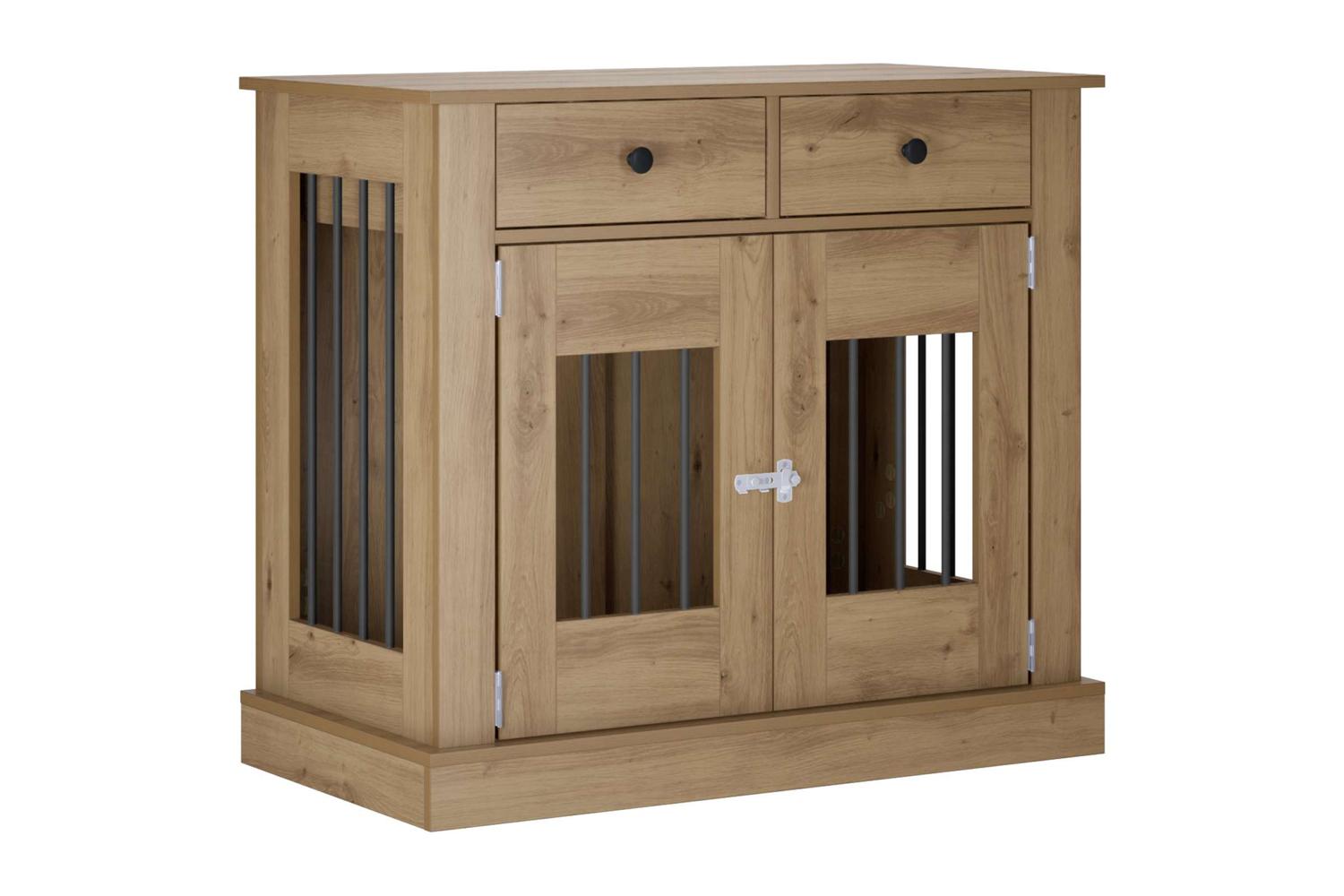 Vidaxl Dog Crate Furniture Artisan Oak 90 X 475 X 80 Cm-2