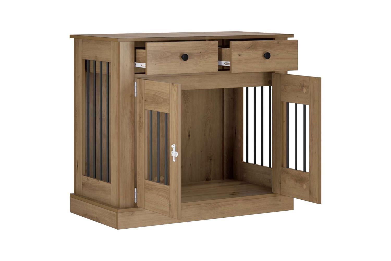 Vidaxl Dog Crate Furniture Artisan Oak 90 X 475 X 80 Cm-3