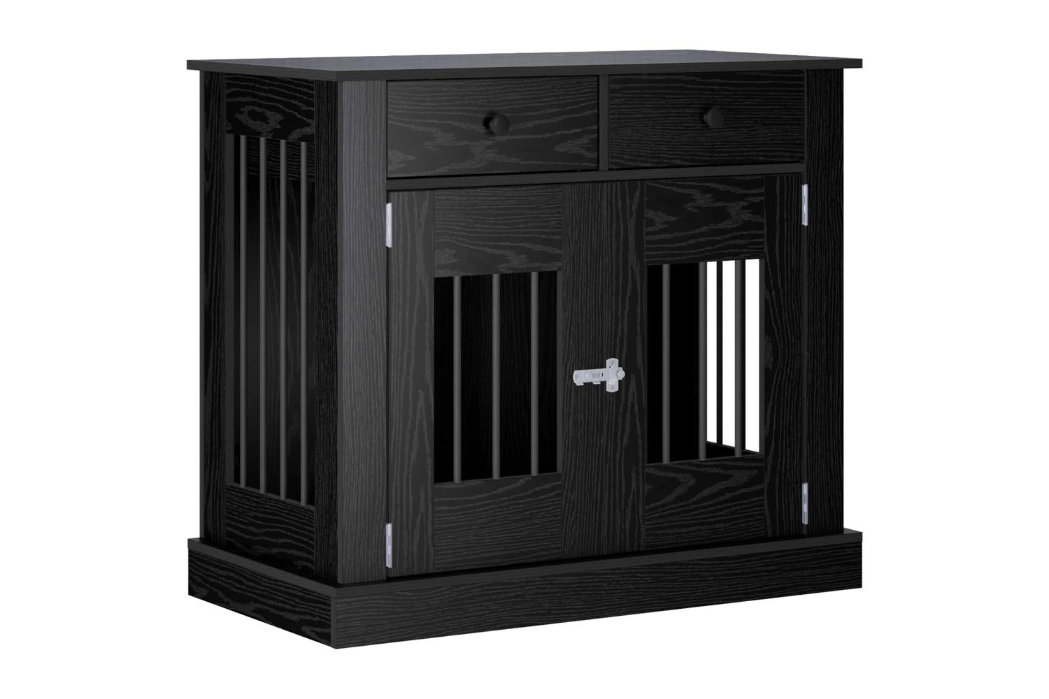 Vidaxl Dog Crate Furniture Black Oak 90 X 475 X 80 Cm Engineered Wood-2